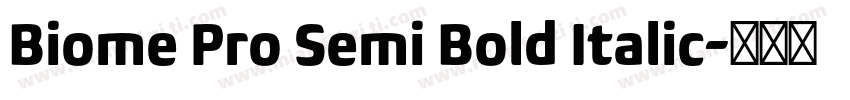 Biome Pro Semi Bold Italic字体转换